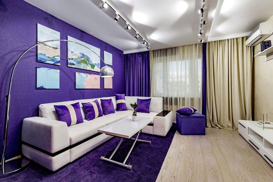 Фиолетовый интерьер — IQInterior