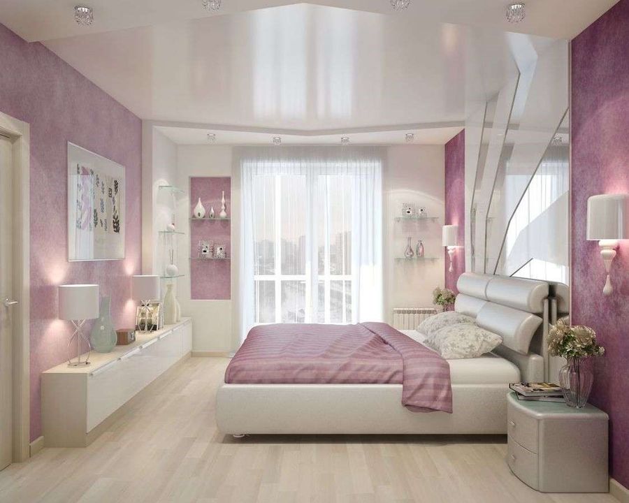 Розовая спальня фото