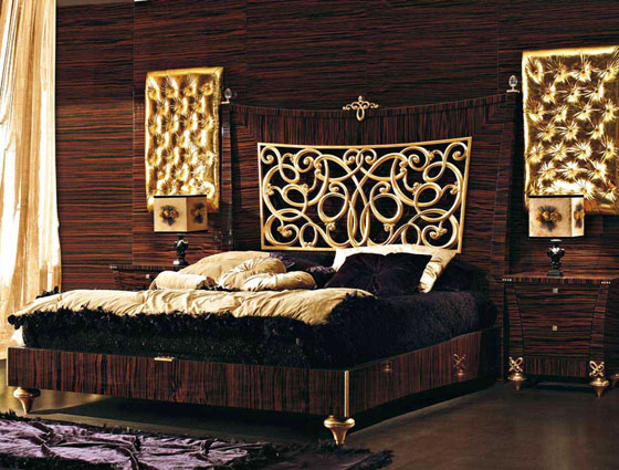 золотая спальня фото